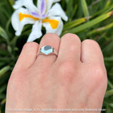 Geometric Hexagonal Signet Ring