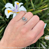 Sun Moon Oxidized Ring