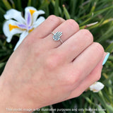 Hamsa Hand Evil Eye Ring