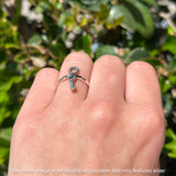 Oxidized Snake Ring