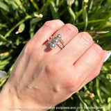 Three Ball Layered Ring
