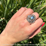 Oxidized Tiger Ring