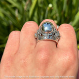 Oxidized Tiger Ring