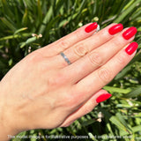 Heart & Cross Ring Oxidized Band