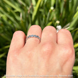 Heart & Cross Ring Oxidized Band