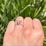 Oxidized Deer Ring