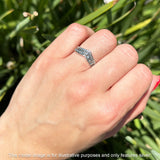 Curved Contour Chevron Ring
