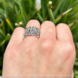 Filigree Butterfly Rings
