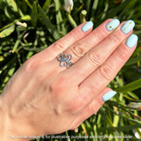 Oxidized Swirl Ring