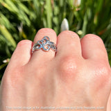 Oxidized Swirl Ring