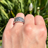 Oxidized Flower Ring
