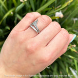 Oxidized Adjustable Whale Tail Rings