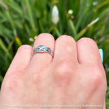 Oxidized Celtic Star Rings