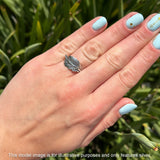Oxidized Leaf Ring