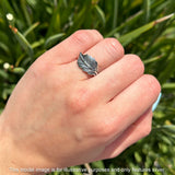 Oxidized Leaf Ring