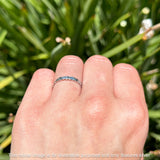 Ocean Wave Thin Band Ring