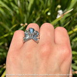 Oxidized Octopus Ring