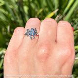 Oxidized Octopus Ring