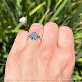 Oval Oxidized Mushroom Ring