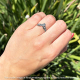 Oxidized Chevron Ring