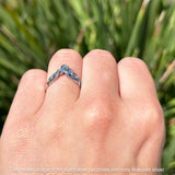 Oxidized Chevron Ring