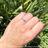 Oxidized Flower Ring