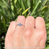 Oxidized Flower Ring