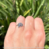 Celtic Raven Crescent Moon Rings