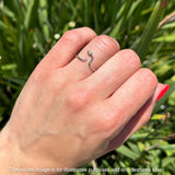 Oxidized Snake Ring