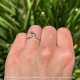 Oxidized Snake Ring