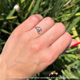 Oxidized Dolphin Wave Ring