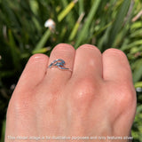 Oxidized Dolphin Wave Ring