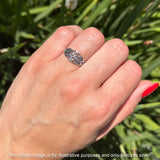 Oxidized Twisted Infinity Triquetra Rings