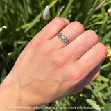 Oxidized Celtic Twisted Infinity Rings