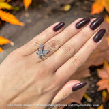 Flying Majestic Bald Eagle Ring