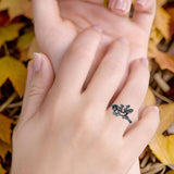  Oxidized Lizard Ring