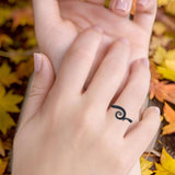  Oxidized Tentacle Octopus Ring