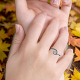  Oxidized Tentacle Octopus Ring