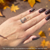 Oxidized Giraffes Ring