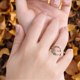 Cat On Moon Ring
