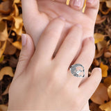 Cat On Moon Ring