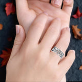 Celtic Triquetra & Dragons Ring