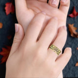Celtic Triquetra & Dragons Ring