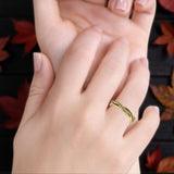 Twisted Leaf Vine Ring