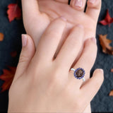 Art Deco Oval Natural Stone Ring
