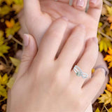 Round Natural Stone Twisted Ring