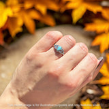 Pear Teardrop Twisted Ring