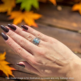 Cross Heart Swirl Ring
