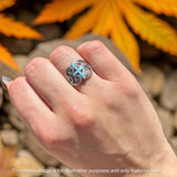 Cross Heart Swirl Ring