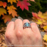 Cross Heart Swirl Ring